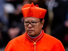 Cardinal Ignatius Suharyo Hardjoatmodjo, archbishop of Jakarta, in St. Peter’s Basilica on Oct. 5, 2019.